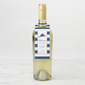 金ゴールドブストライプルーズマルタスヴィネヤード結婚式の引き出物 ボトルネックタグ (ボトル)