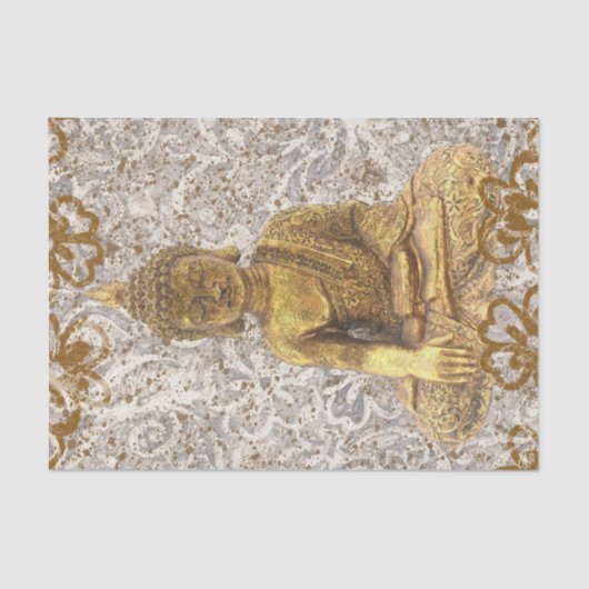 金ゴールドブッダゴールデンフローラ花 薄葉紙 (正面)