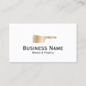 金ゴールドブッチャーミートクリーバーミート&家禽市場 名刺 (正面)