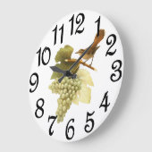 金ゴールドブドウ ラージ壁時計 (傾斜)