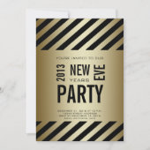 金ゴールドブモダンラック2013年新年パーティの招待状 招待状 (正面)