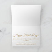 金ゴールドブモダンラック3フォトファーザーズ·デイ カード (内部)