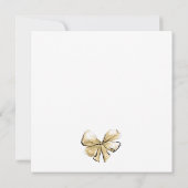 金ゴールドブモダンランチと泡立つガラスブライダルシャワー 招待状 (裏面)