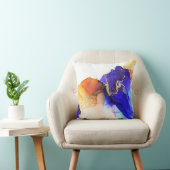 金ゴールドブユニークルーオレンジ抽象芸術 クッション (椅子)