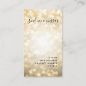 金ゴールドブラウラッシュハロービューティフルグラムライト 名刺 (裏面)