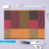 金ゴールドブラウンオレンジ(鳥)ショウジョウコウカンチョウレッドカラーブロック 薄葉紙 (クラフト)