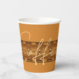 金ゴールドブラウンクリームとホワイト 紙コップ