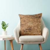 金ゴールドブラウングリッターストライプ数 クッション (椅子)