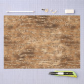 金ゴールドブラウングリッターストライプ数 薄葉紙 (クラフト)