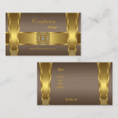 金ゴールドブラウンジュエル社 名刺 (正面/裏面)