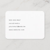 金ゴールドブラシとフローラセピア 名刺 (裏面)