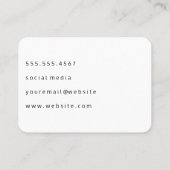 金ゴールドブラシとフローラ 名刺 (裏面)