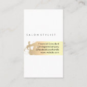 金ゴールドブラシエレガントド | QRラベルスキャン 名刺 (裏面)