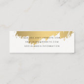 金ゴールドブラシフェイクド スキニー名刺 (裏面)