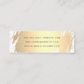 金ゴールドブラシフェイクド |《写真》ぼけ味 スキニー名刺 (裏面)