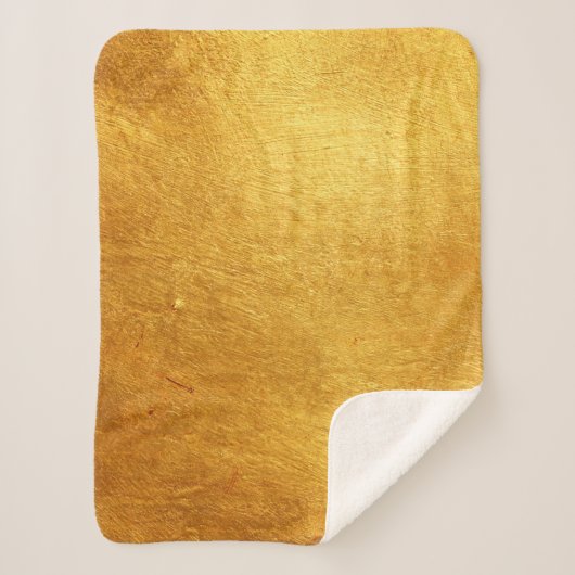 金ゴールドブラシメタル シェルパブランケット (正面)