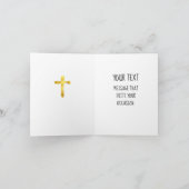 金ゴールドブラシモダンクロス – Christian Crucifix シーズンカード (内部)