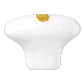 金ゴールドブラシモダンクロス – Christian Crucifix セラミックノブ (側面)