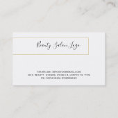 金ゴールドブラシモダンデザイン 名刺 (裏面)