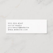 金ゴールドブラシ仕上げ継ぎ目無し花模様 スキニー名刺 (裏面)