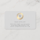 金ゴールドブラシ付きウォーターボトルスプレーサロンシアーズ 名刺 (裏面)