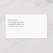 金ゴールドブラシ付き背景 名刺 (裏面)