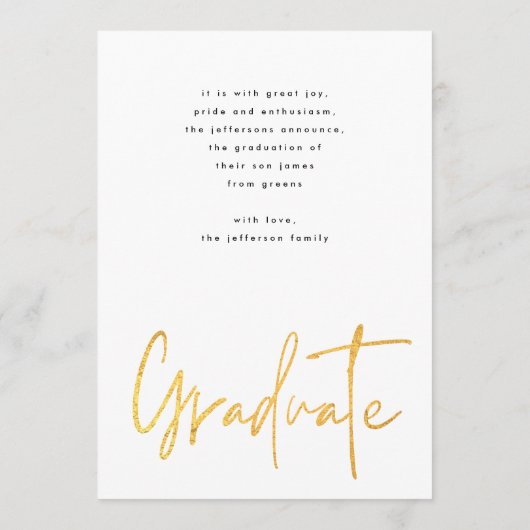 金ゴールドブラシ卒業写真研究科 案内状 (裏面)