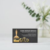 金ゴールドブラシ用木工ツール 名刺 (スタンド正面)