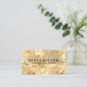 金ゴールドブラシ金ゴールドフラワー離れズ 名刺 (スタンド正面)