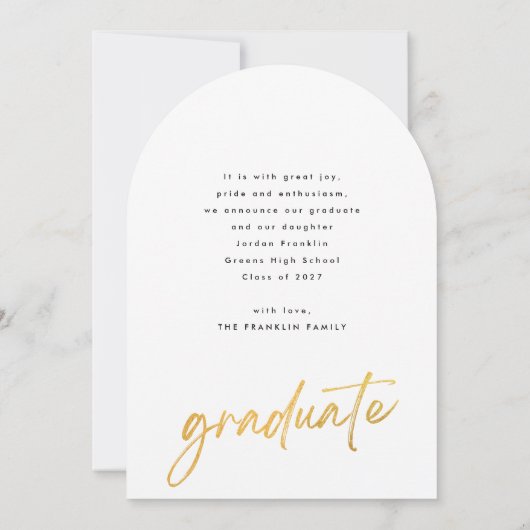 金ゴールドブラシ高校卒業写真発表会 招待状 (裏面)