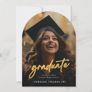 金ゴールドブラシ高校卒業写真発表会 招待状