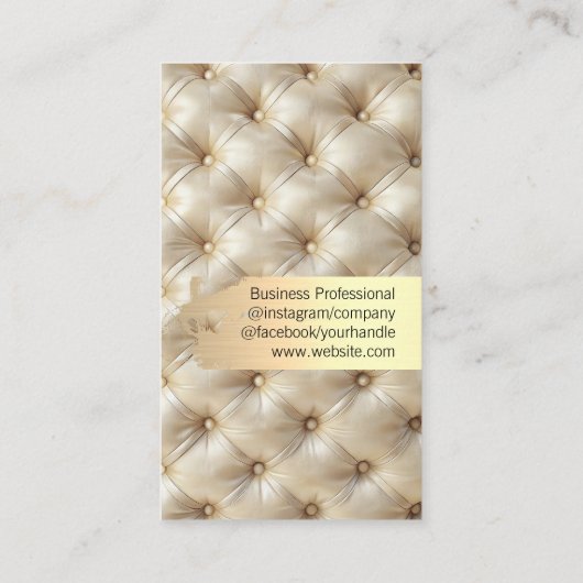 金ゴールドブラシ | クッション付き詰めマテリアル 名刺 (裏面)