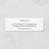 金ゴールドブラシ/スタイリスト スキニー名刺 (裏面)