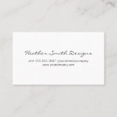 金ゴールドブラシ |バスケットウィーブの背景 名刺 (裏面)