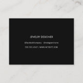 金ゴールドブラシ/ラックスグリッター 名刺 (裏面)