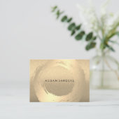 金ゴールドブラシ/ラックスグリッター 名刺 (スタンド正面)