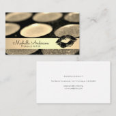 金ゴールドブラシ |化粧パレット |キス 名刺 (正面/裏面)