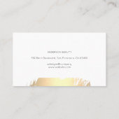 金ゴールドブラシ |化粧パレット |ボーティシャン 名刺 (裏面)