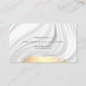 金ゴールドブラシ |化粧パレット |絹のカーテン 名刺 (裏面)