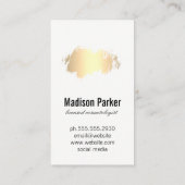 金ゴールドブラシ 名刺 (裏面)