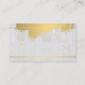 金ゴールドブラシ |大理石 名刺 (裏面)