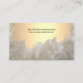 金ゴールドブラシ |抽象芸術モダンアート |ファッション 名刺 (裏面)