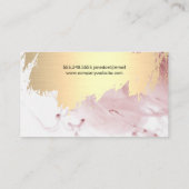 金ゴールドブラシ |抽象芸術モダンアート 名刺 (裏面)