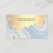 金ゴールドブラシ |抽象芸術モダンアート 名刺 (裏面)