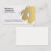 金ゴールドブラシ | Wardrobeアーティスト |ファッションデザイナ 名刺 (正面/裏面)