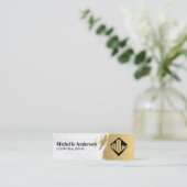 金ゴールドブラシ | Wardrobeアーティスト |不動産実在代理業者 スキニー名刺 (スタンド正面)