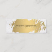 金ゴールドブラシ | Wardrobeアーティスト |不動産実在代理業者 スキニー名刺 (裏面)