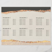 金ゴールドブラックきらめく紙パンフレット (裏面)