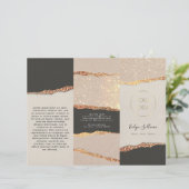 金ゴールドブラックきらめく紙パンフレット (スタンド正面)