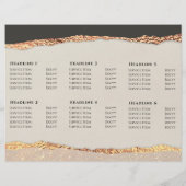 金ゴールドブラックきらめく紙パンフレット (裏面)